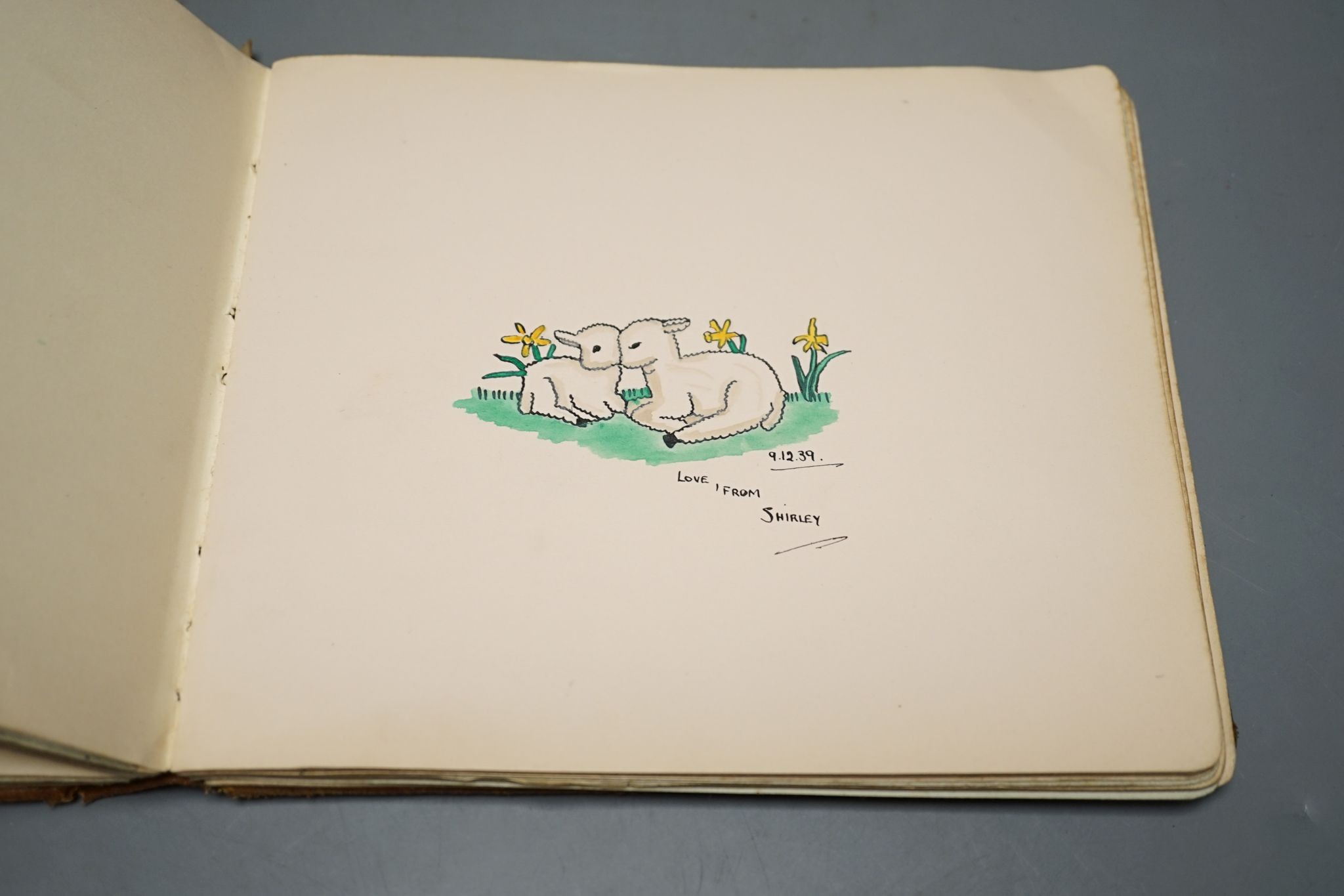 Churchill interest - a letter of correspondance from his private secretary R.D. Curtis dated 28th August 1947, an album of autographs including letter from admirality, 1939-1944.